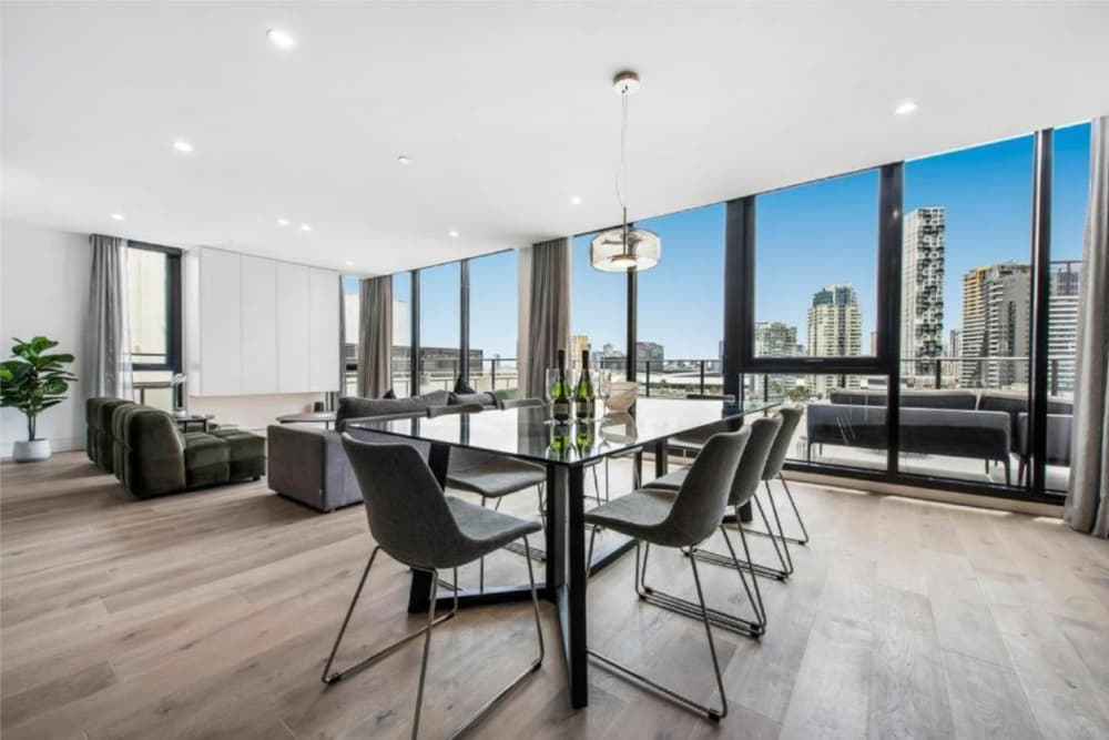 View of 3 Bedroom Penthouses - Melbourne City Apartments