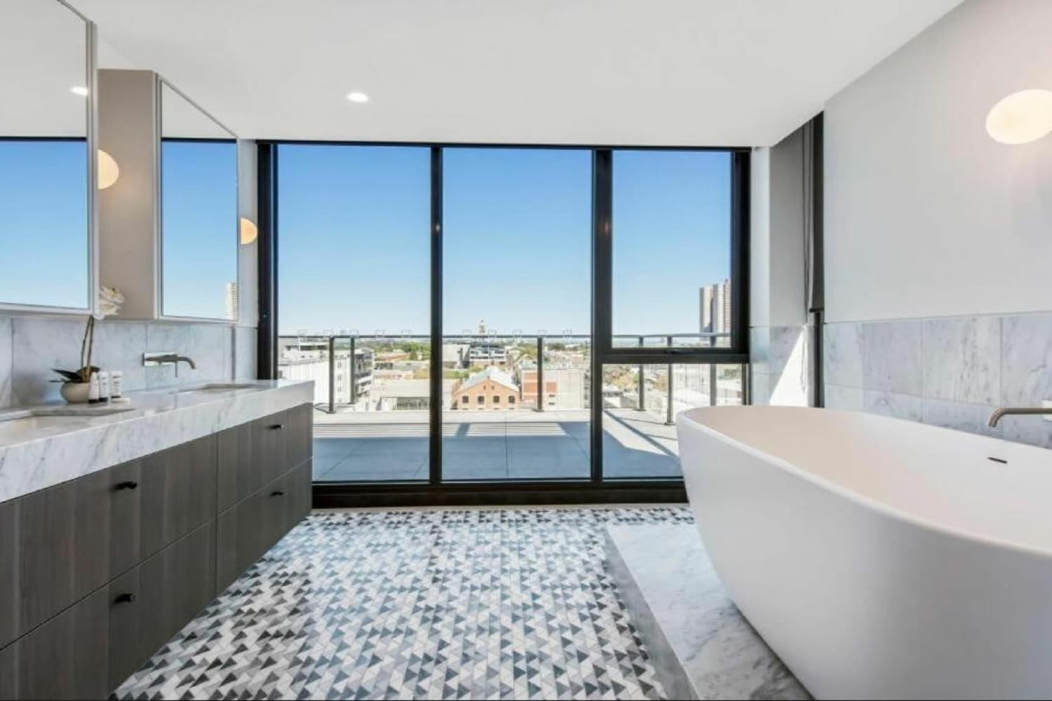 View of 3 Bedroom Penthouses - Melbourne City Apartments